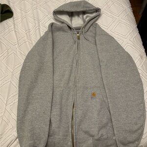 Carhartt Men's Zip-Up Gray Sweater